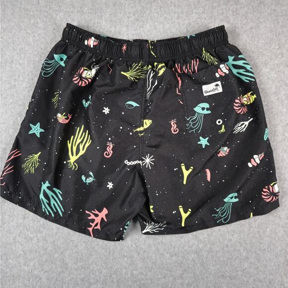 Boardies Shorts Mens Size Large Swim Trunks Black Neon Colors - Picture 2 of 13
